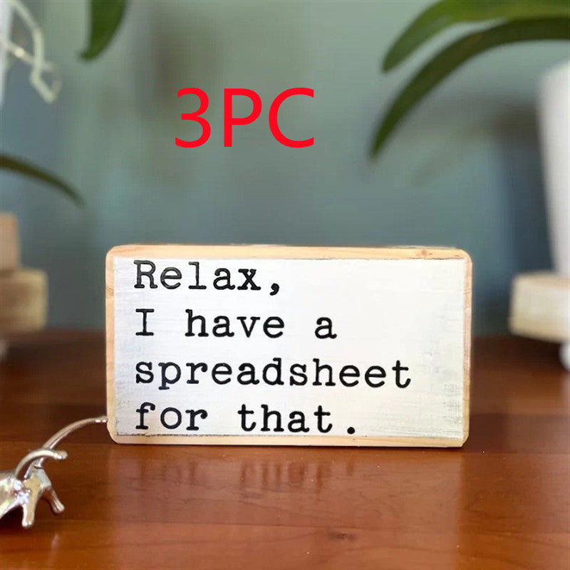 English Letters Desktop Ornaments