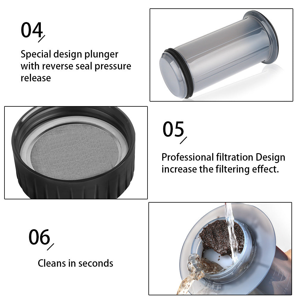 Portable Hand-made AeroPress Coffee Pot