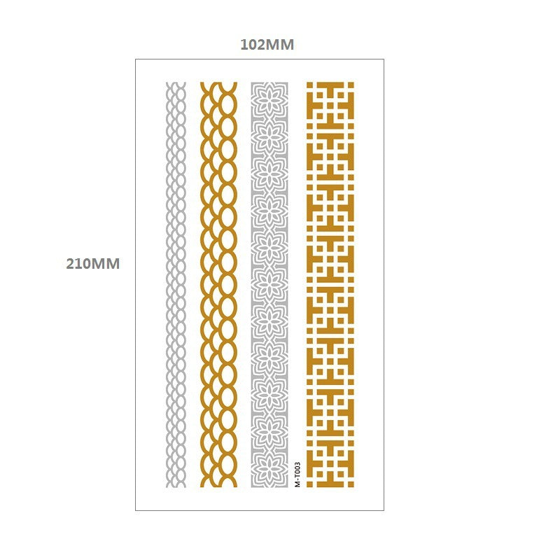 Gliding Tattoo Sticker Water Transfer Waterproof Tattoo Sticker