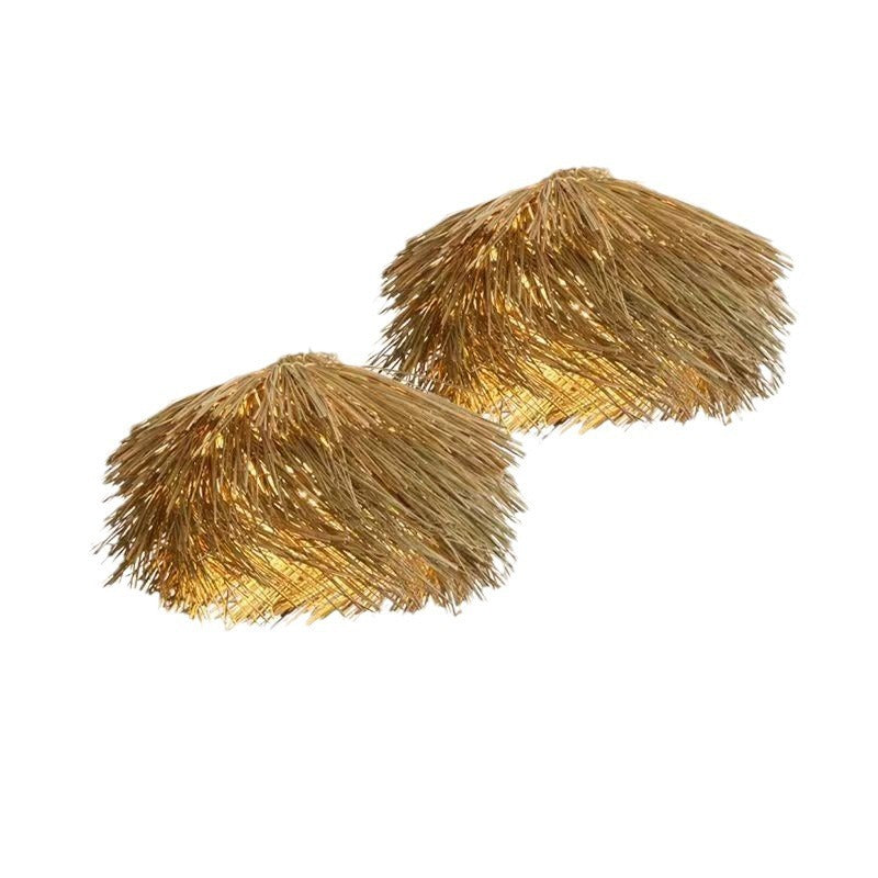 Rattan Ceiling Lamp Vintage Rattan Chinese Style Chandelier