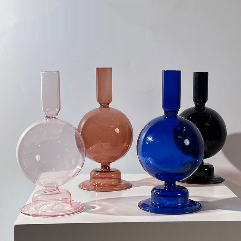 Modern Minimalist Creative Stained Glass Candlestick