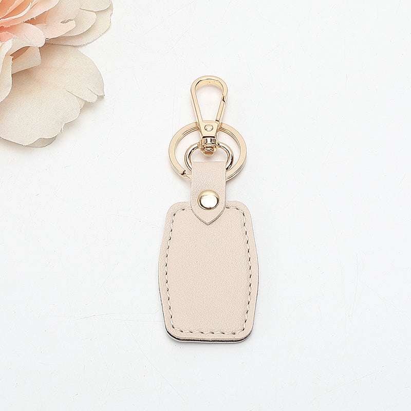 Leather Rectangular Keychain