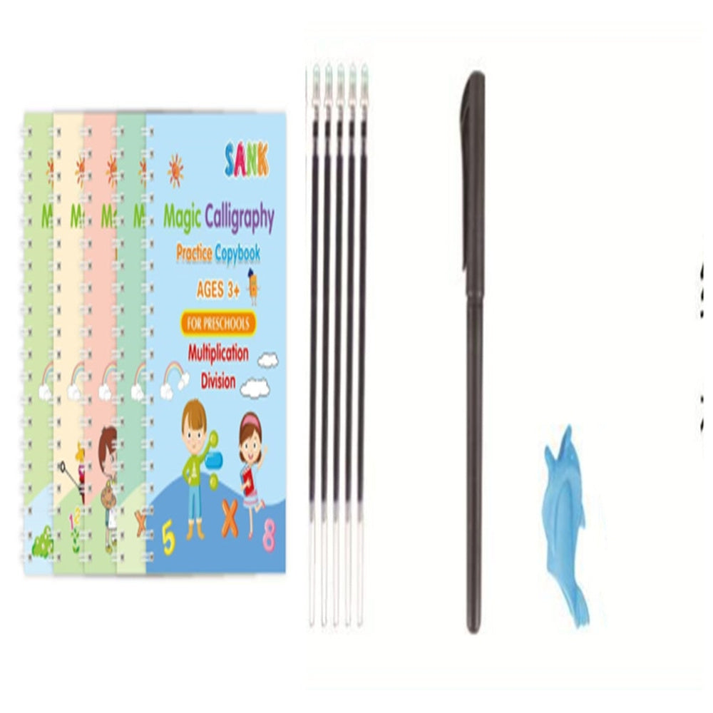 English Version Children's Pen Control Training Groove Calligraphy Practice Board