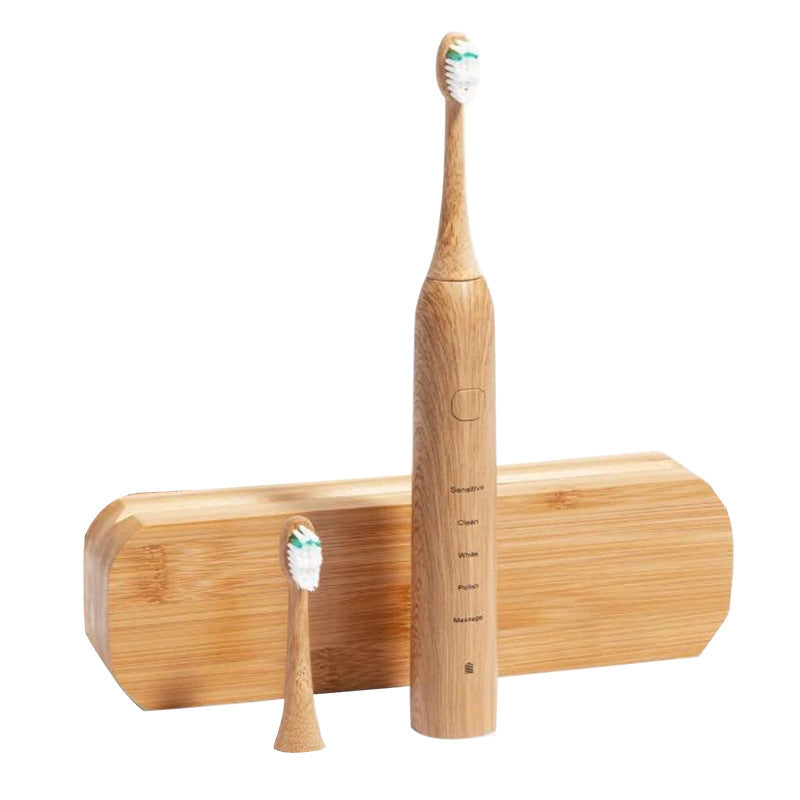 New Bamboo USB Rechargeable Electric Toothbrush