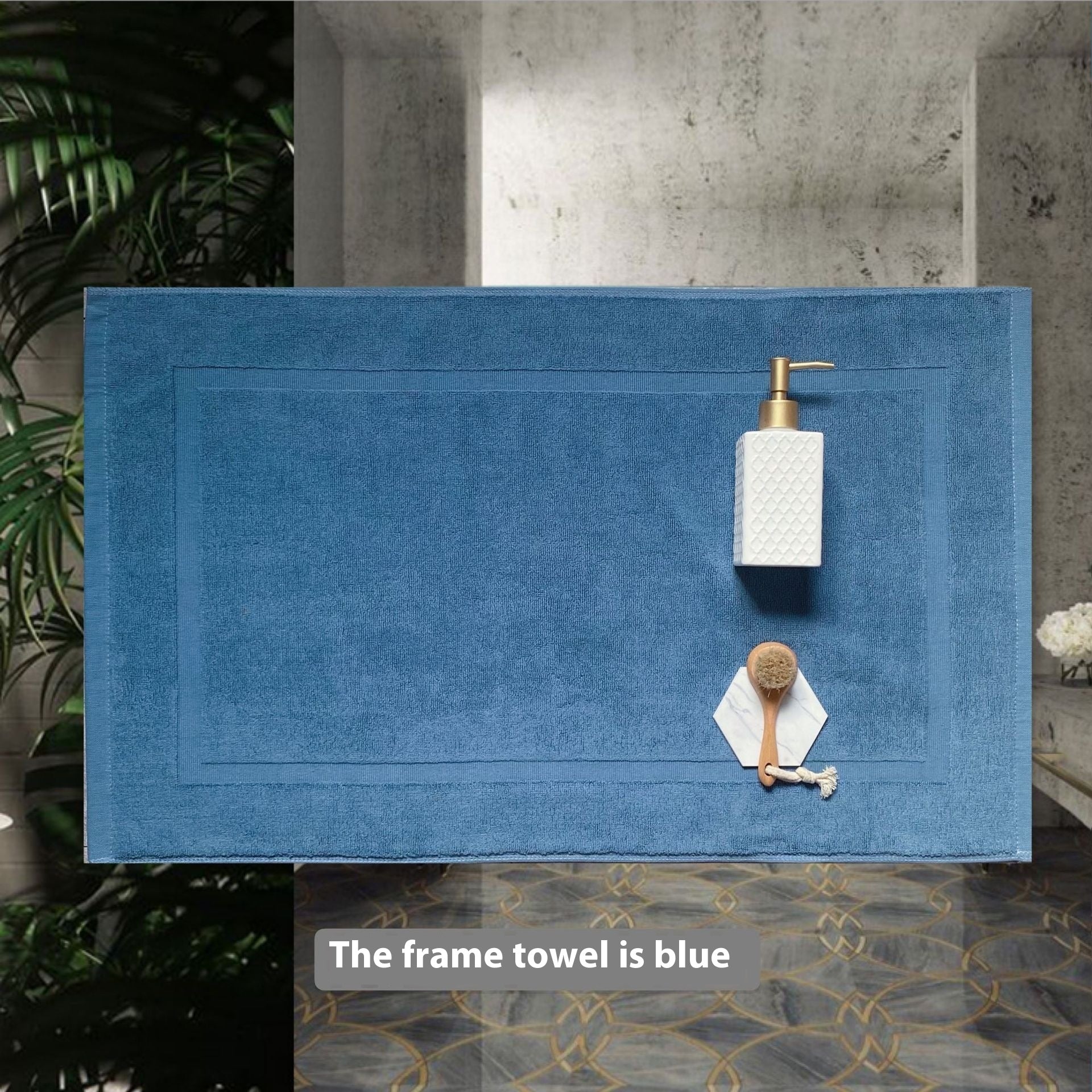 Hotel White Floor Towel Strand Cotton Bathroom Foot Mat