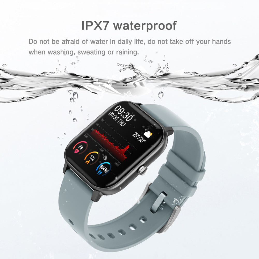 Waterproof Smartwatch with Heart Rate and Blood Oxygen Monitoring