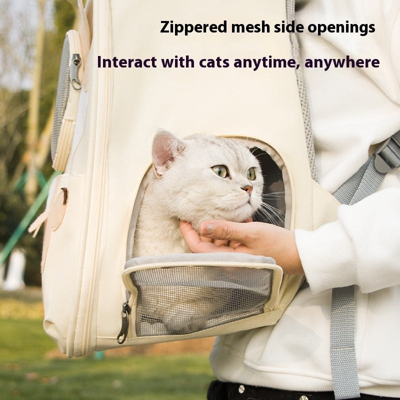 Pet Triangle Cat Bag Breathable Comfortable Portable Large Capacity