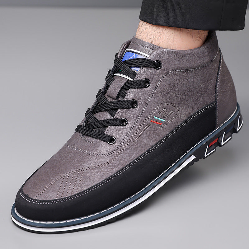 Men's High Top Shoes With Lace Up Martin Boots