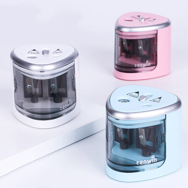 Semi-Automatic Thickness Double Hole Electric Pencil Sharpener