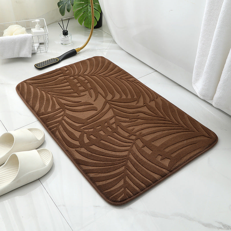 Modern Minimalist Sponge Bathroom Door Non-slip Absorbent Home Ground Mat