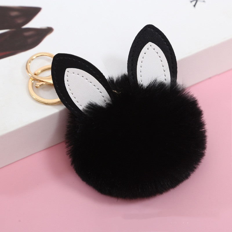 Girl's Schoolbag Fuzzy Ball Pendant Small Gift