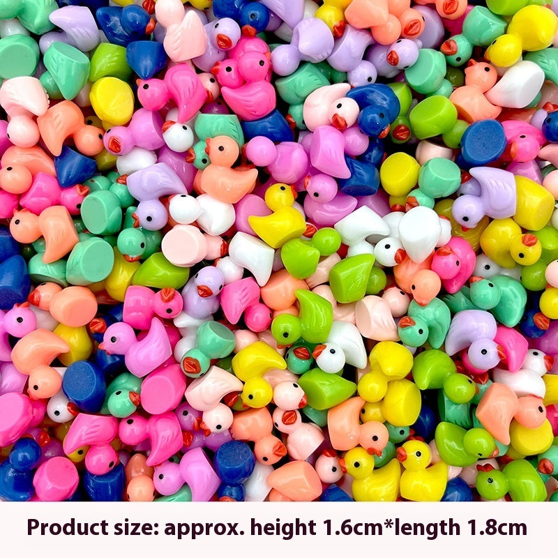 Convenience Store Box Simulation Little Duck Decoration Diy Cream Glue Accessories