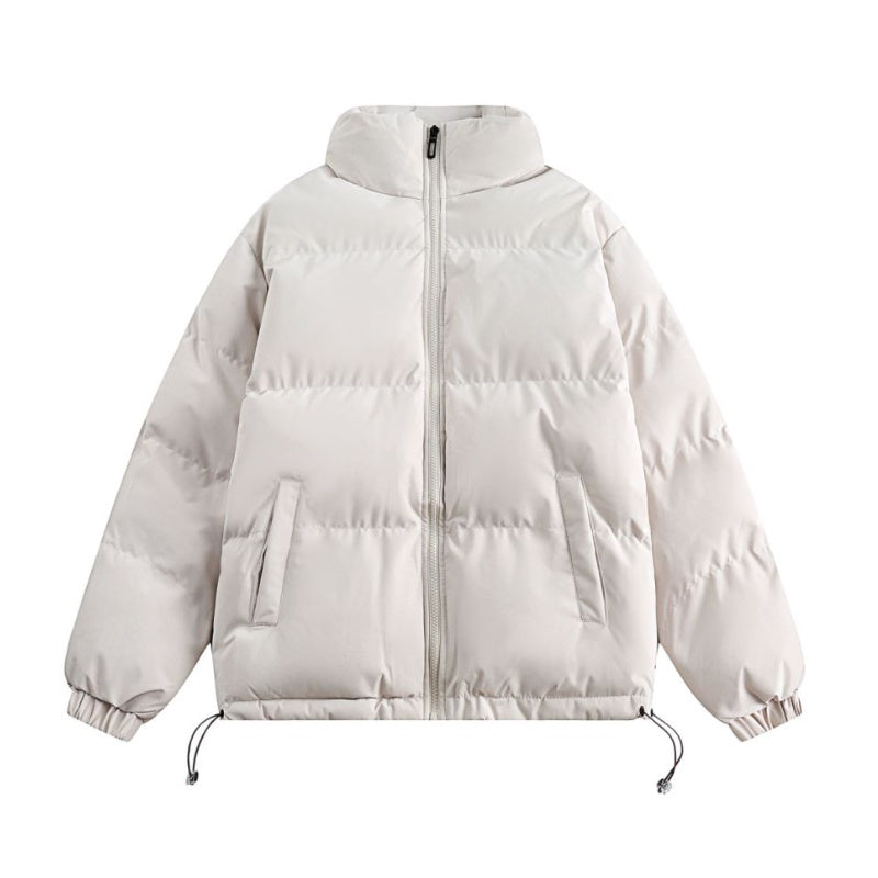 Autumn Winter Japanese Retro Solid Color Couple Cotton-padded Clothes Men's Coat