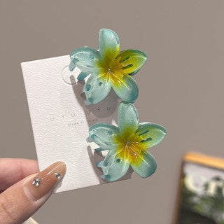 High Sense Plumeria Rubra Seaside Holiday Barrettes
