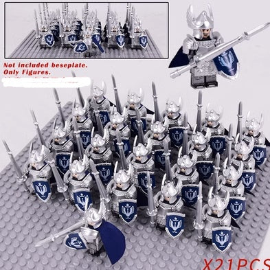 Soldiers Put Together Regimental Battle Blocks