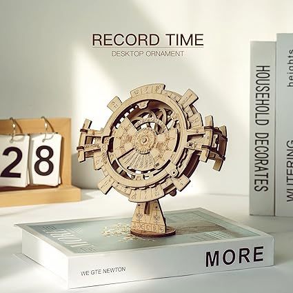 ROBOTIME 3D Puzzles Perpetual Calendar Wooden Model Kits Brain Teasers Sets LK201