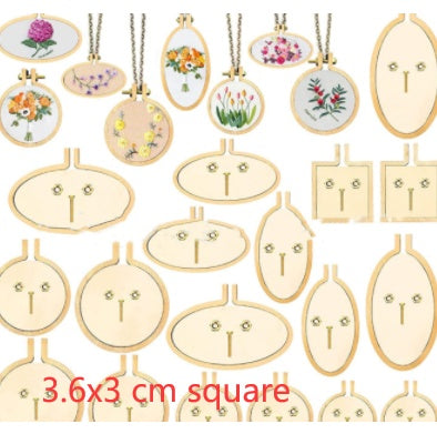 Wooden Mini Embroidered Stretch Jewelry