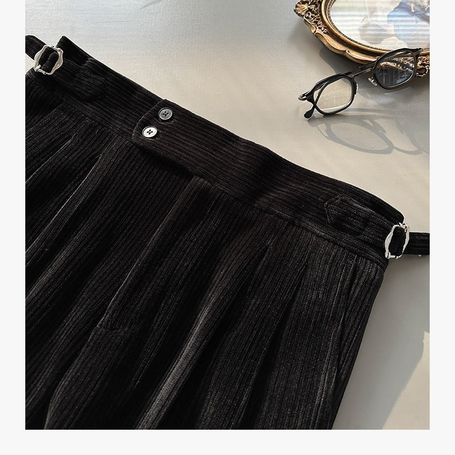 Autumn Corduroy Suit Pants Men's Straight