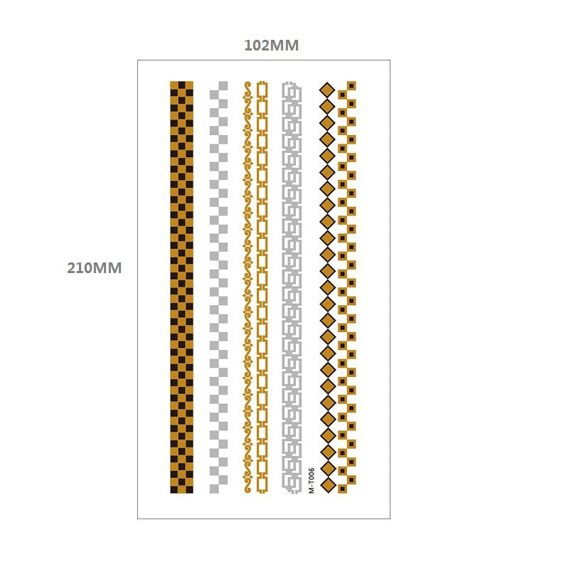 Gliding Tattoo Sticker Water Transfer Waterproof Tattoo Sticker