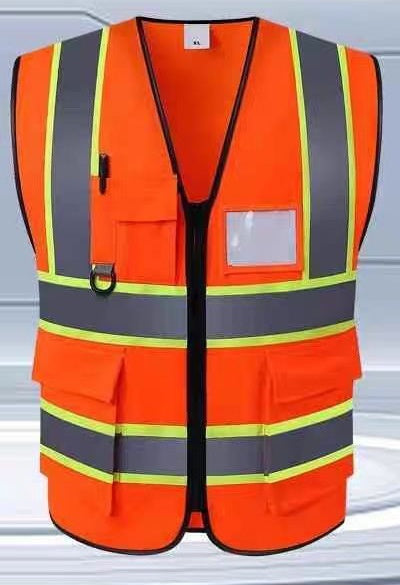 Reflective Vest Multi-pocket Building Construction Traffic Fluorescent Vest