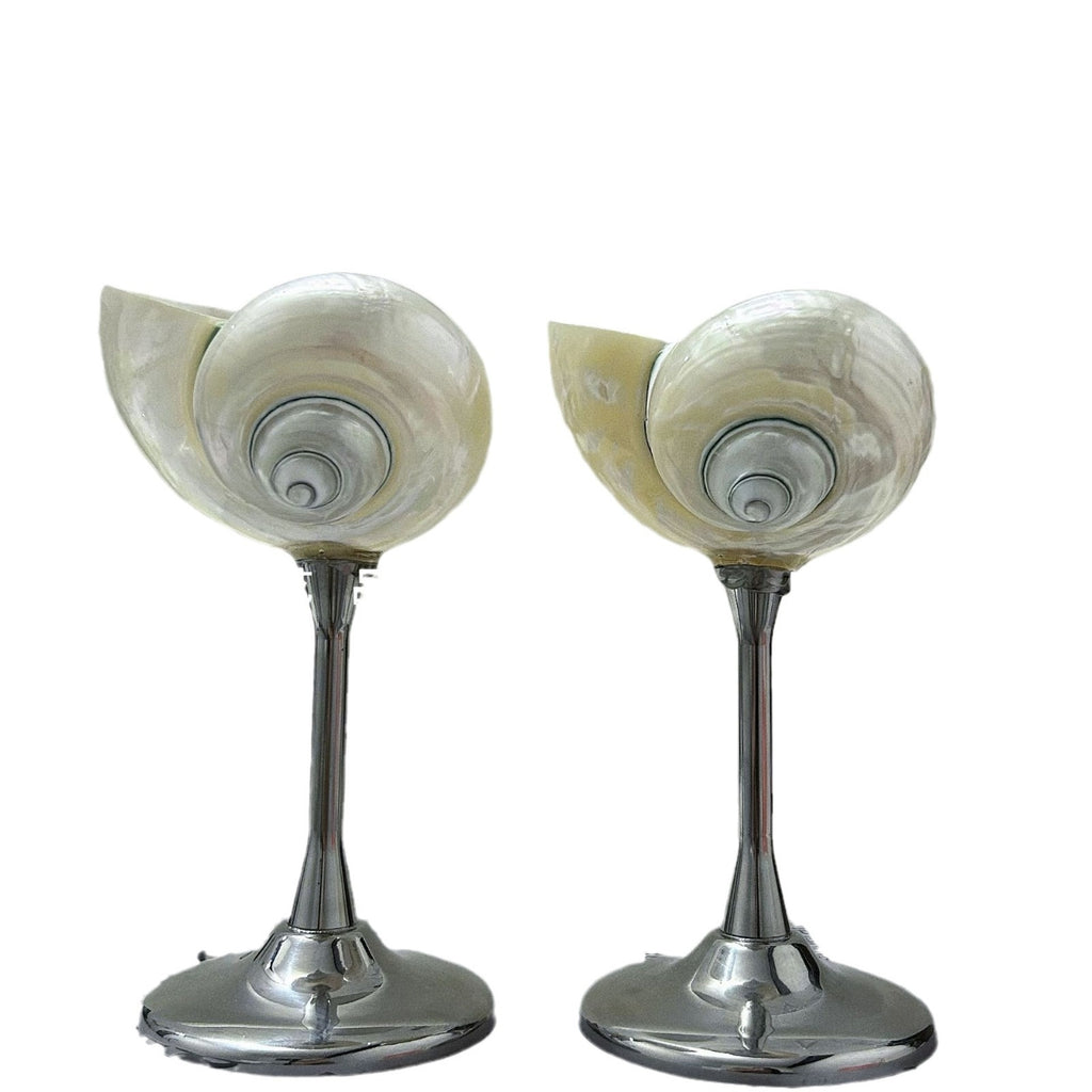 Niche Conch Goblet Metal European Retro