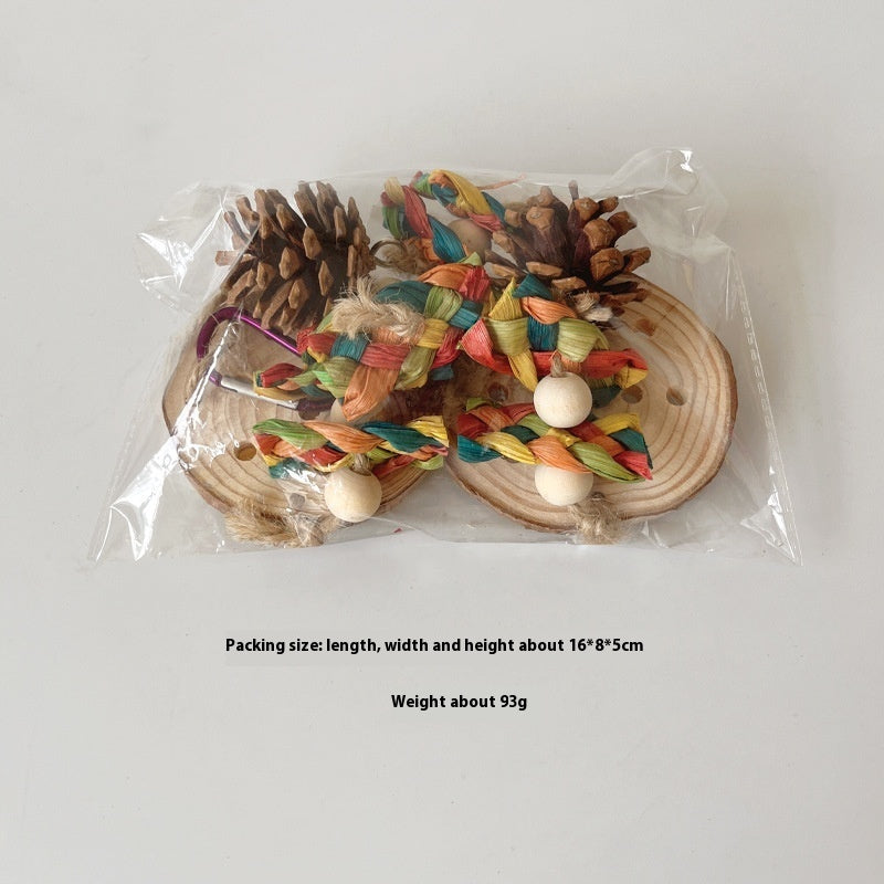 Bird Toys Tear And Relax Pineapple Decorative Pendant