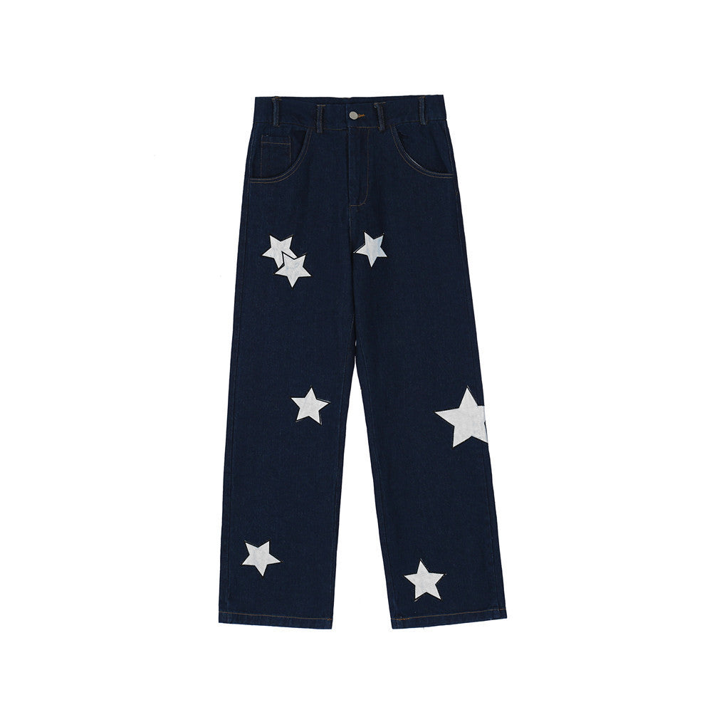 High Street Fashion Brand Loose Straight Trousers