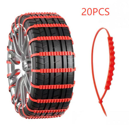 Emergency Plastic Nonskid Chain Universal Car Tire Non-slip Band