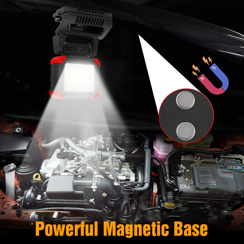 Multifunctional Rechargeable Outdoor Work Light Can Be Folded And Rotated For Use