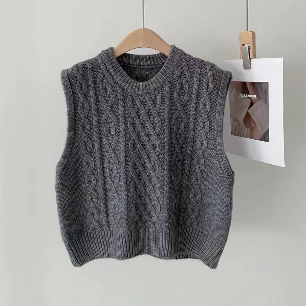 Women's Heavy Industry Retro Knitted Vest