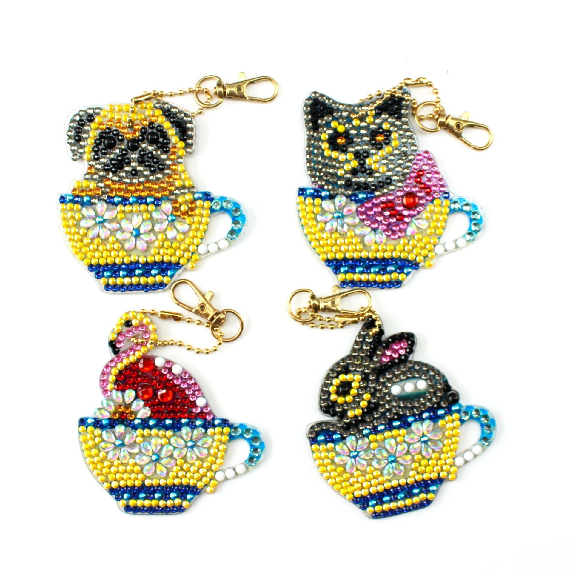 Diamond Painting Keychain Creative Children Cartoon Decorative Pendant