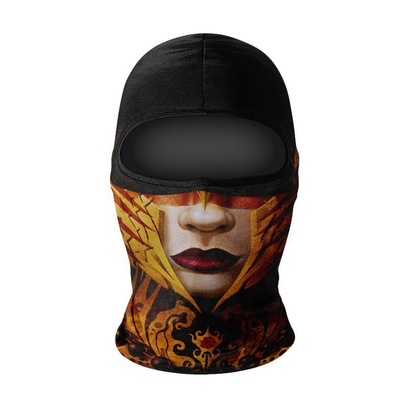 Riding Sun Block And Dustproof Hood Mask Funny Ice Feeling Breathable