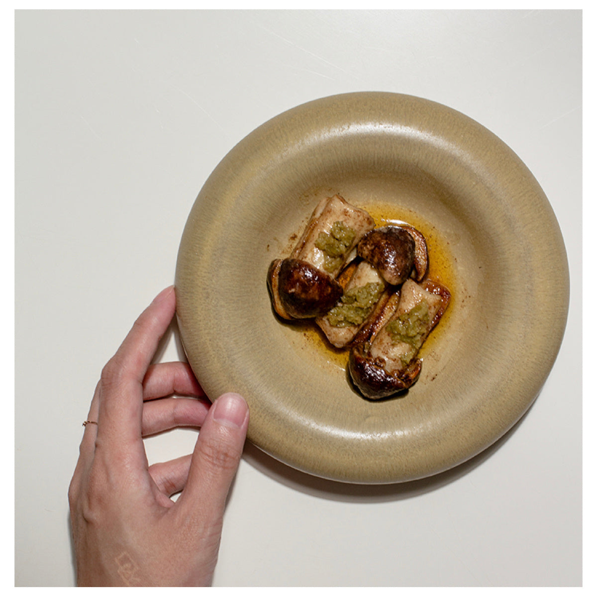 Nordic Kiln Baked Thick Bread Plate Deep Plates Restaurant Retro Cold Dish Bowl