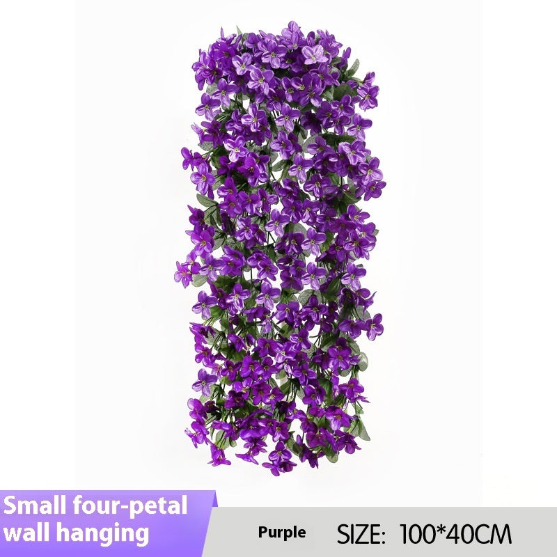 Simulation Four-petal Flower Bundle Wall Decorative Hanging