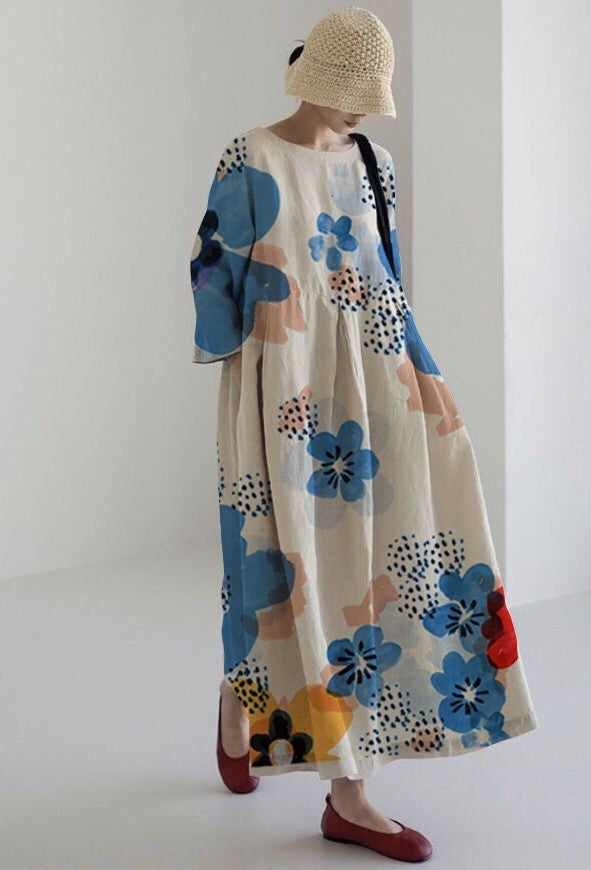 3D Pull Frame Craft Leisure Fashion Lady Dress