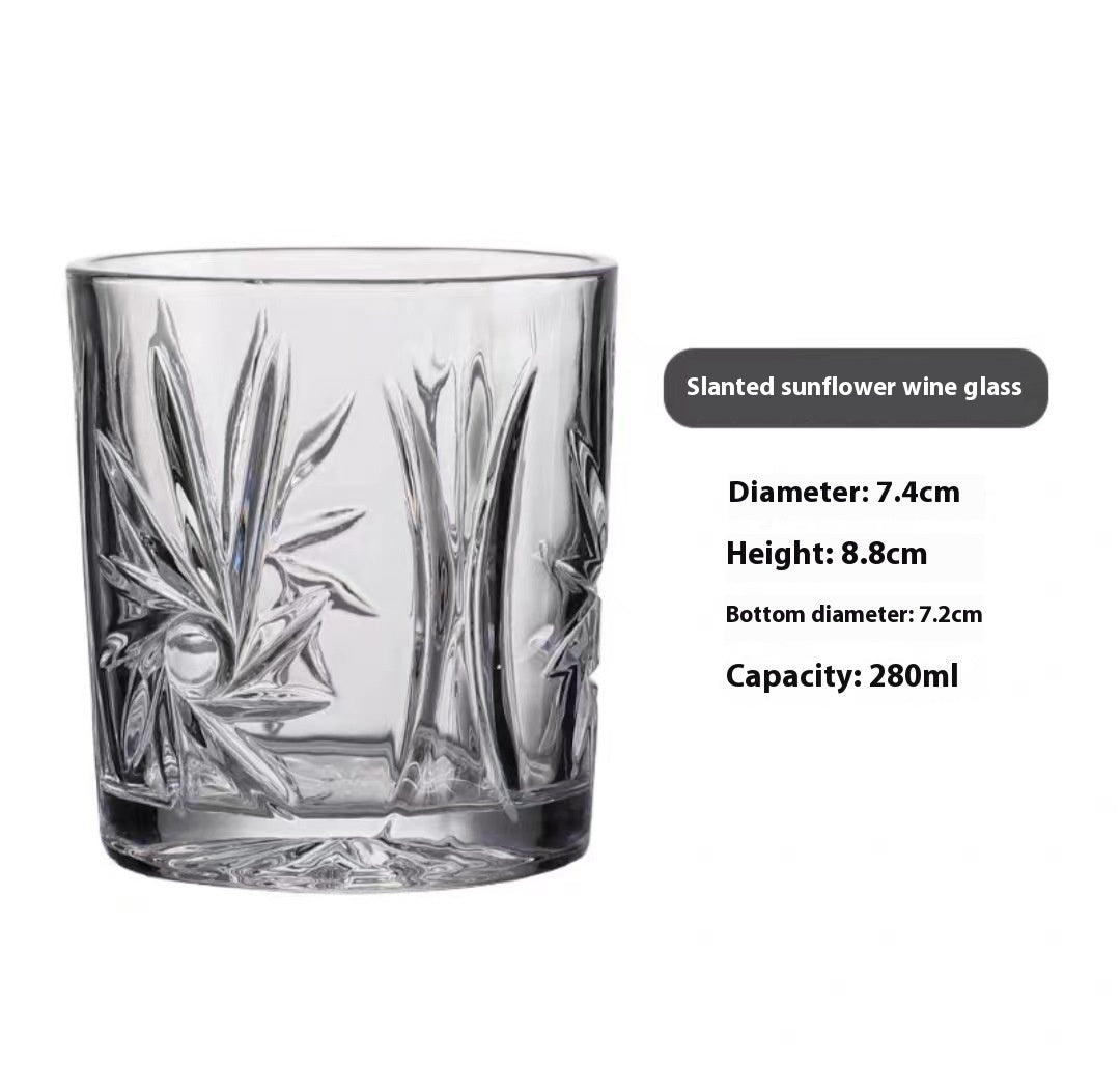 Whiskey Pure Drink Internet Celebrity Beer Brandy Glass Household High-end Classical Foreign Wine Bar Cup