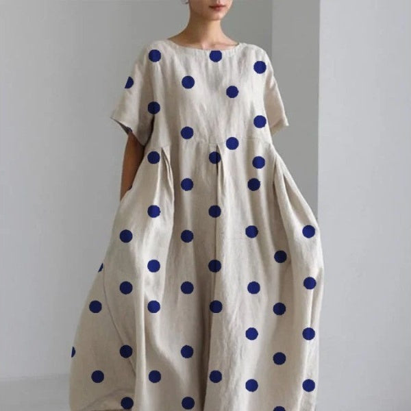 Women's 3D Printed Cotton-like Casual Fashion Dress