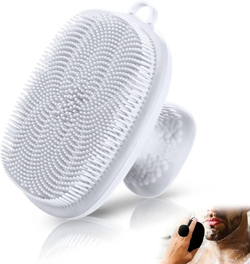 Handheld Face Decontamination Brush Silicone Face Cleansing Brush