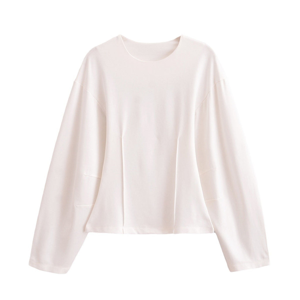 European And American Style Double-sided Cloth Round Neck Top Casual Pants