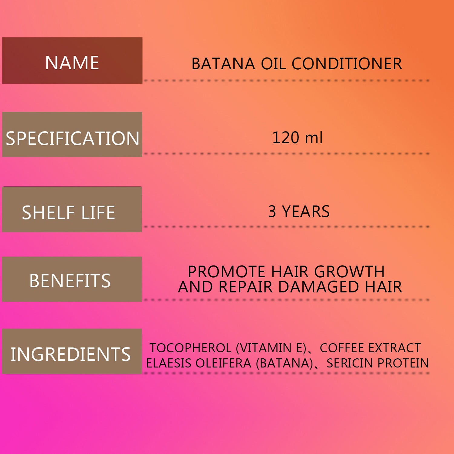 Conditioner 120ml Moisturizing Repair Tough Anti-hair Loss