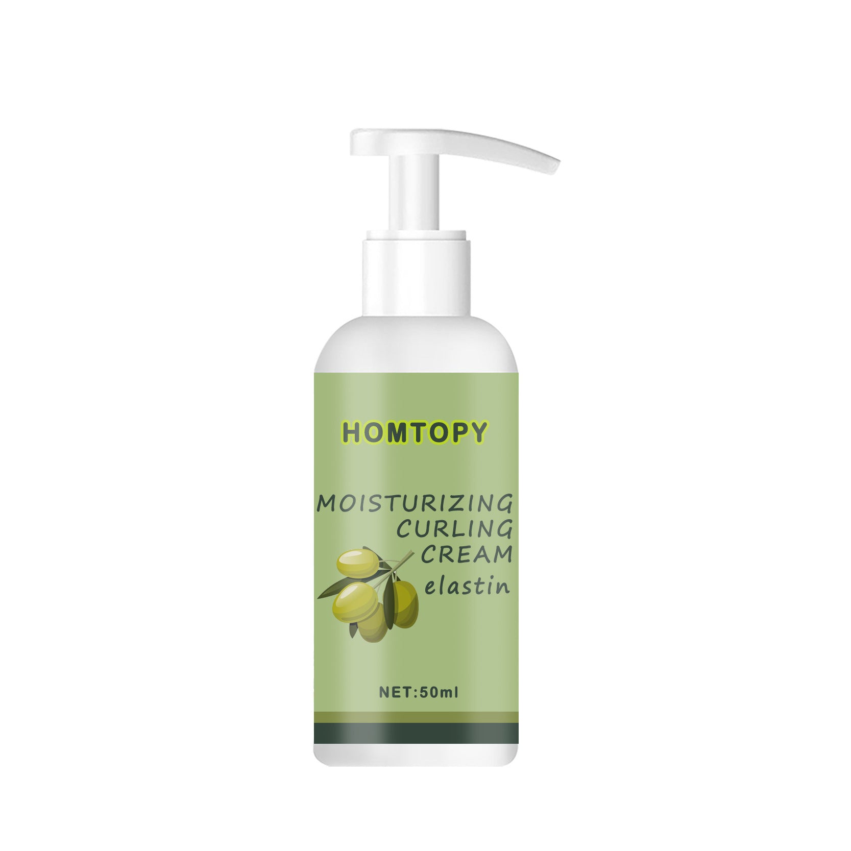 HOMTOPY Elastin Improve Frizzy Hair Natural Smart Curl