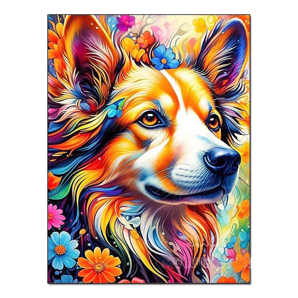 DIY Handmade Diamond Painting With Colorful Animals And Full Diamonds