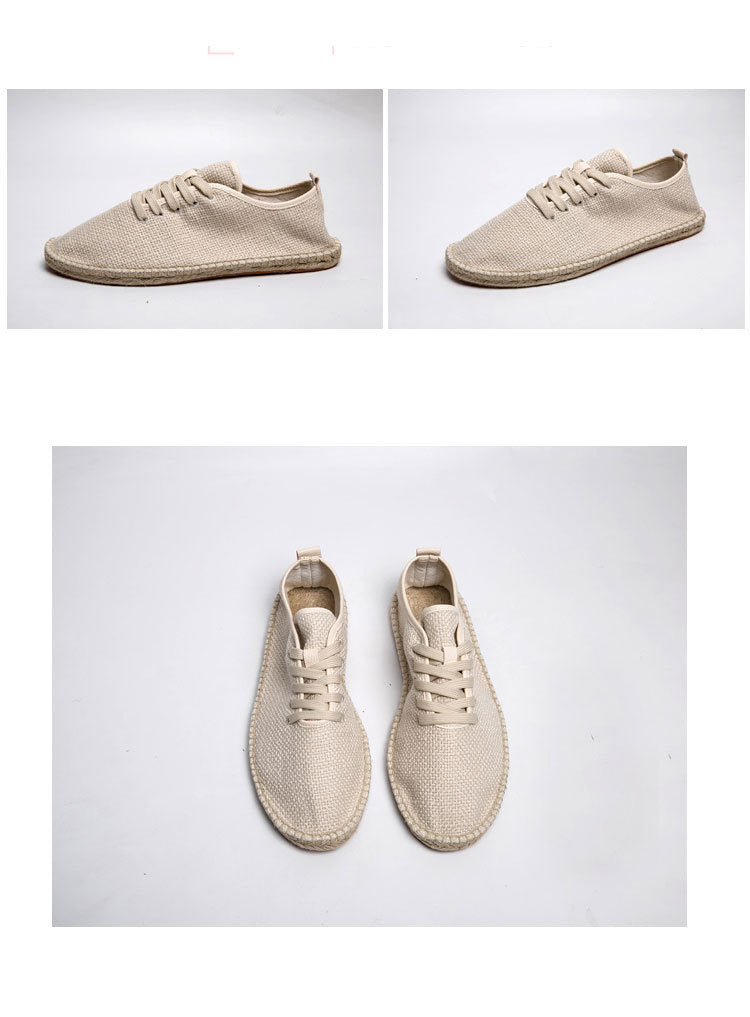 Summer Men's Casual Cotton Linen Retro Shoes