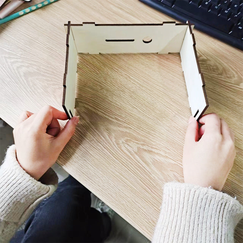 Home Counter Deposit Box Children's Gift Wood Crafts