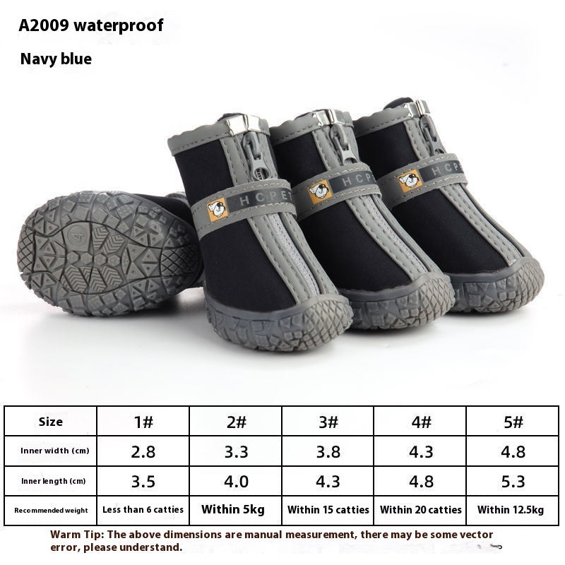 Waterproof, Non-slip, Wear-resistant Breathable Dog Shoes