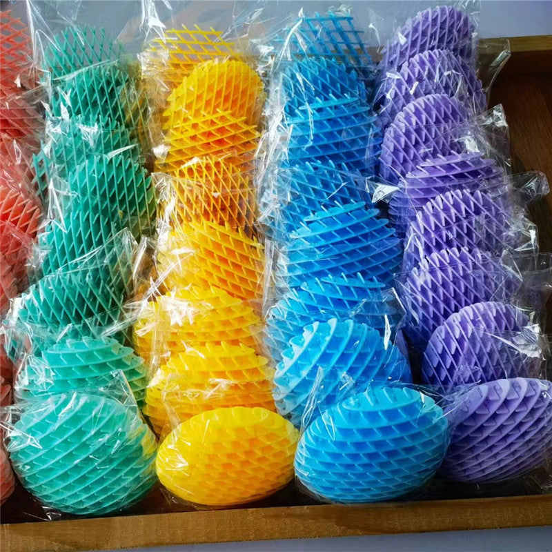 Colorful Worm Squeeze Stretchy Toy Sensory Deformation Plastic Shrapnel Decompression Worm Toy