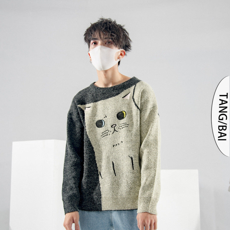 Fashion Lazy Warm Base Thick Plus Fleece Sweater