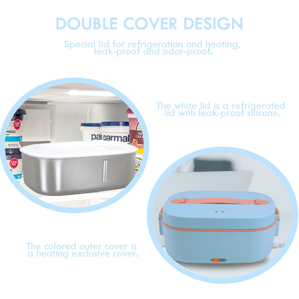 New Stainless Steel Liner Quick Plug Electric Heating For Home And Car Electric Lunch Box