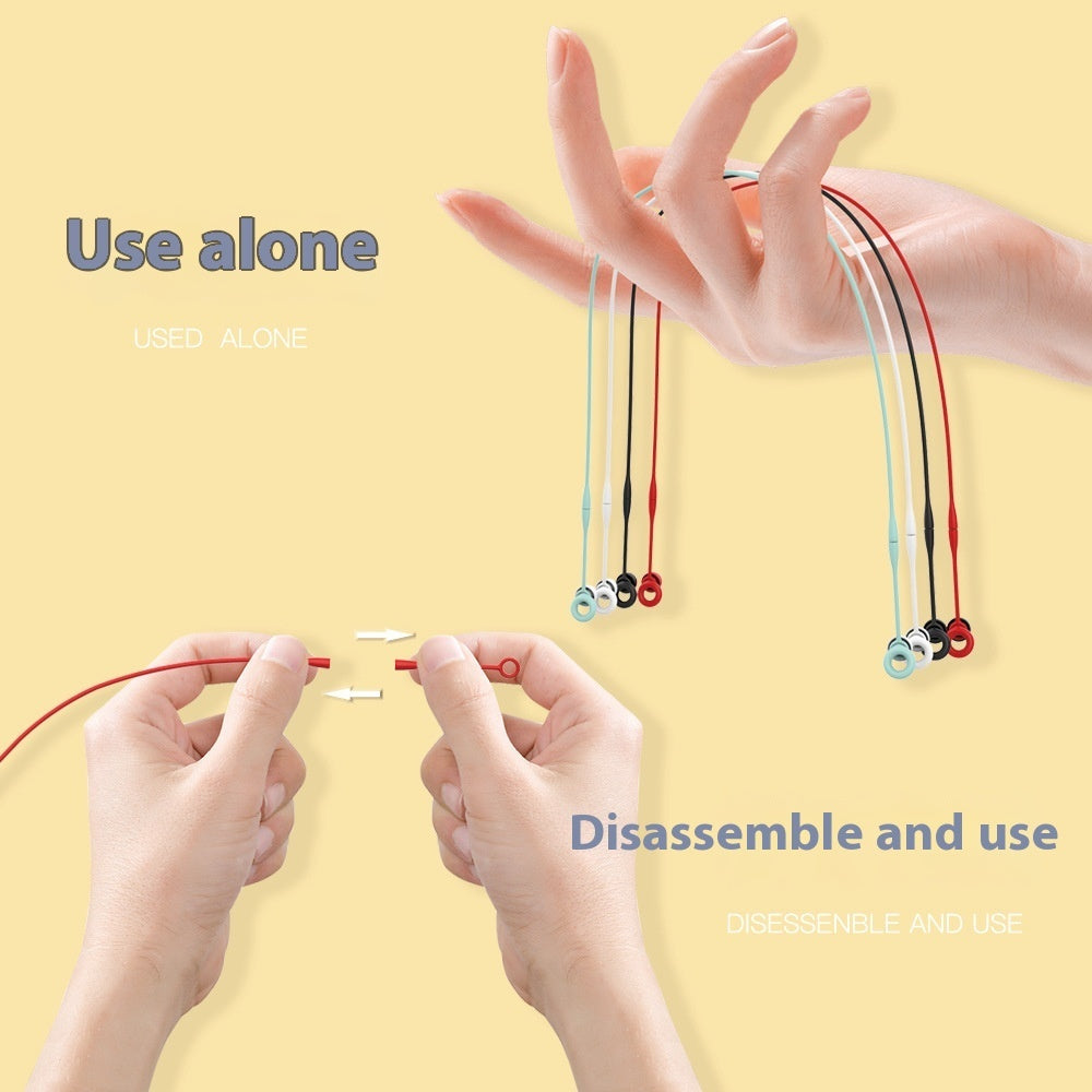 Double Ring Anti-separation Rope Halter No Lost Earplugs Creative Earplugs Rope