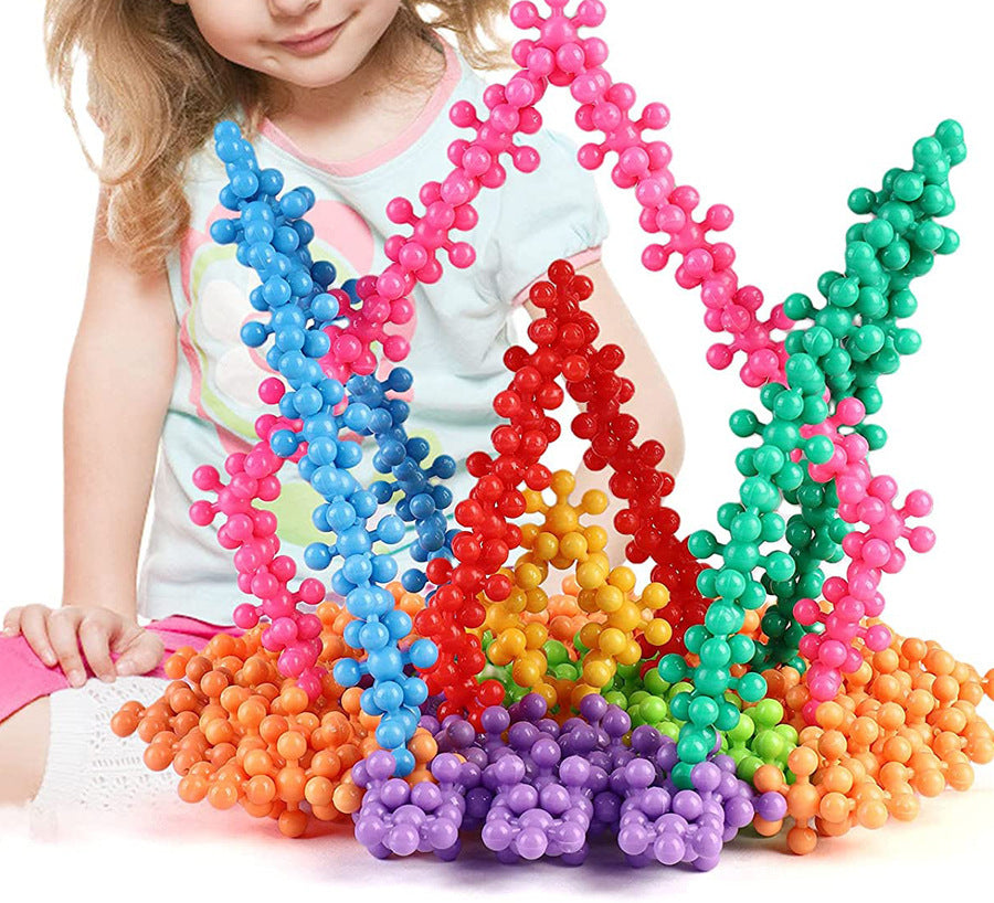 Creative DIY Building Blocks 3D Plum Blossom Children's Toys